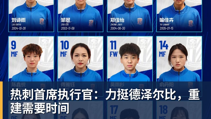 热刺首席执行官：力挺德泽尔比，重建需要时间